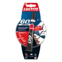 Loctite 60 Secondes - Colle multi-usages tous matériaux séchant en 60 secondes- Formule gel flexible - tube 20 gr