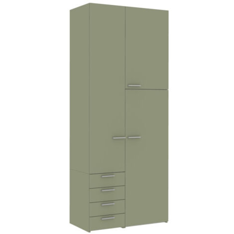 L.105 H.257,8 - Armadio con ante battenti, cassettiera interna e ripiani - Design moderno e funzionale - Cipriaf3c4ff (1/5)