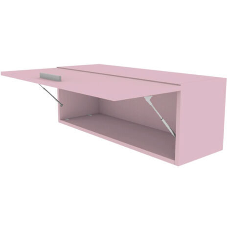 Libreria pensile moderna con anta a ribalta, L 90 cm - Montaggio rapido - Cipriaf3c4ff