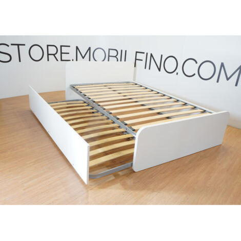 Letto Singolo Con Letto Estraibile - Trasformabile In Matrimoniale, Testate Personalizzabili - Foto 9