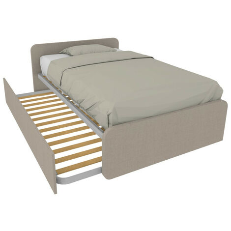 Letto 1 piazza e mezza con letto estraibile - Effetto tessuto