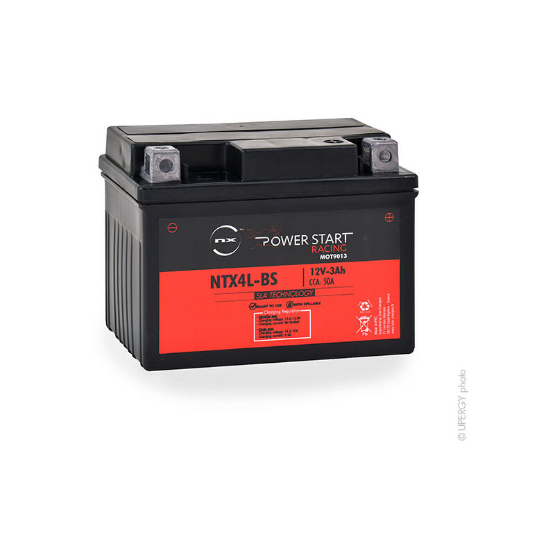 CranQ YTX4L-BS Batterie Moto/Quad AGM 12V 55 A 4Ah 114 x 70 x 85