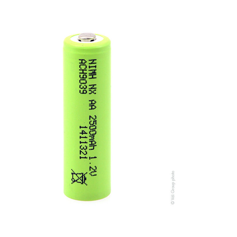 Blister de 4 piles accus rechargeables NiMh AA / HR06 1200mAh 1.2V