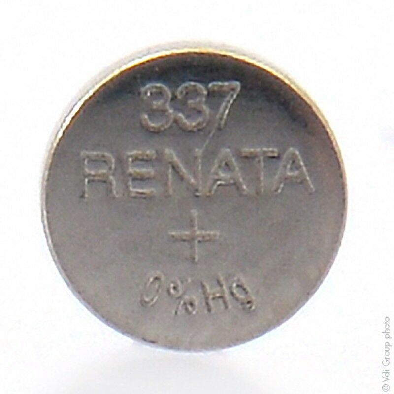 Renata / Swatch Group - Pile bouton oxyde argent 337 RENATA 1.55V 8mAh