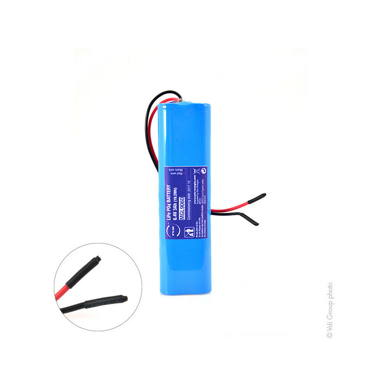 NX - Batterie Lithium Fer Phosphate 2S2P IFR18650 + PCM (19.2Wh) 6.4V 3Ah