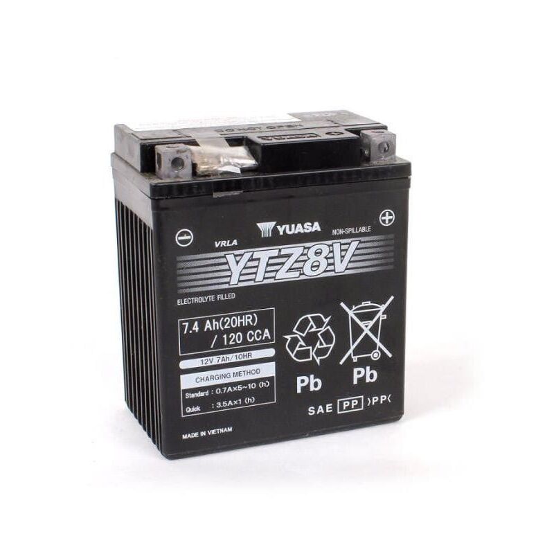Yuasa - Batterie moto YUASA YTZ8V 12V 7.4Ah