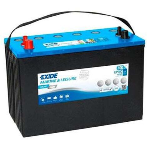Exide - Batterie bateau EXIDE Dual AGM EP900 (900Wh) 12V 100Ah Auto