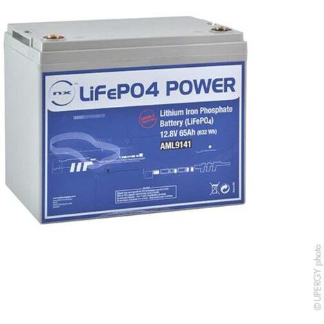 NX - Batterie Lithium Fer Phosphate NX LiFePO4 POWER UN38.3 (832Wh) 12.8V 65Ah M8-F (1/3)