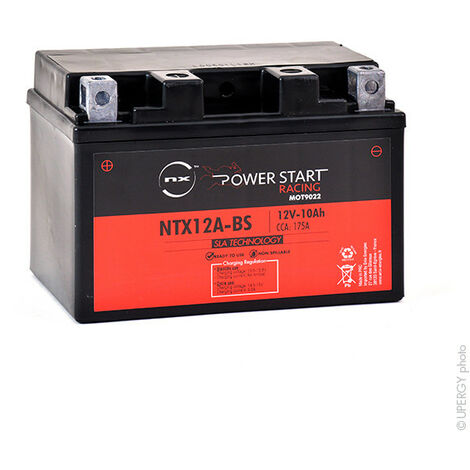 NX - Batterie moto YTX12A-BS / NTX12A-BS 12V 10Ah