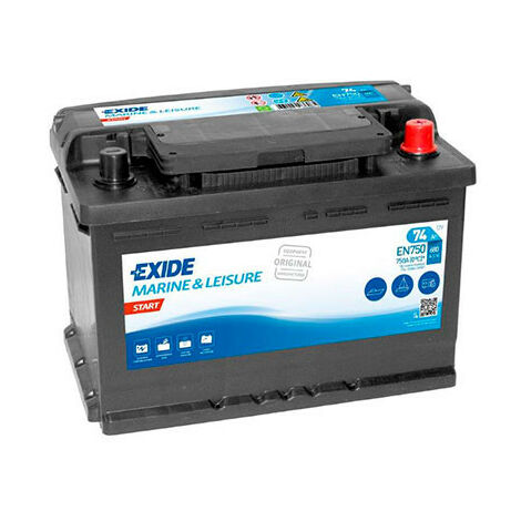 Batterie EXIDE DUAL AGM EP600 (600WH) 12V 70AH 278x175x190