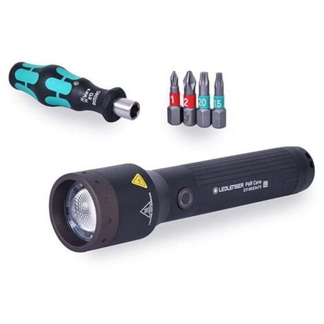 Ledlenser - Lampe torche Ledlenser P6R Core + Tournevis Wera + 4 embouts (1/5)