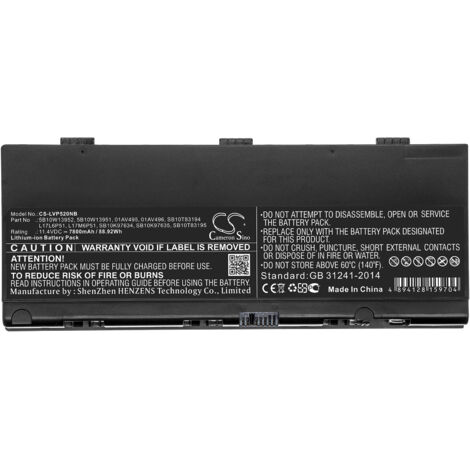 NX - Batterie ordinateur portable 11.4V 7800mAh - 01AV49501AV4965B10W139515B1 (1/3)