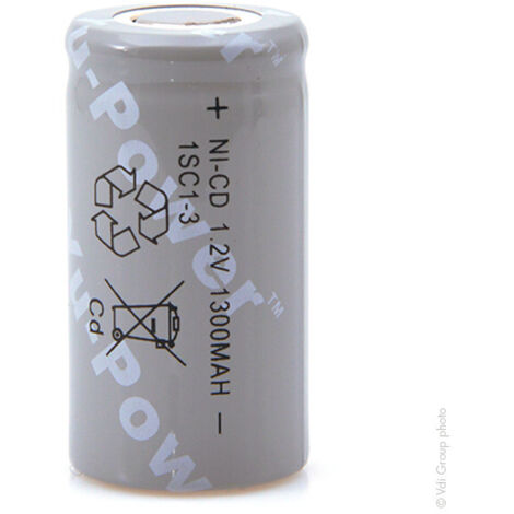 Yuasa - Accu NiCd SC 1SC1-3 1.2V 1300mAh FT (1/2)