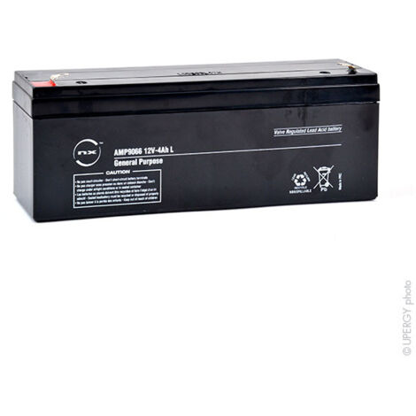 NX - Batterie plomb AGM NX 4-12 L General Purpose 12V 4Ah F4.8