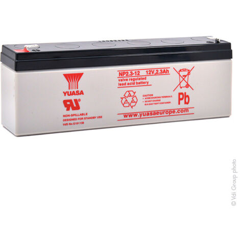 Yuasa - Batterie plomb AGM YUASA NP2.3-12 12V 2.3Ah F4.8