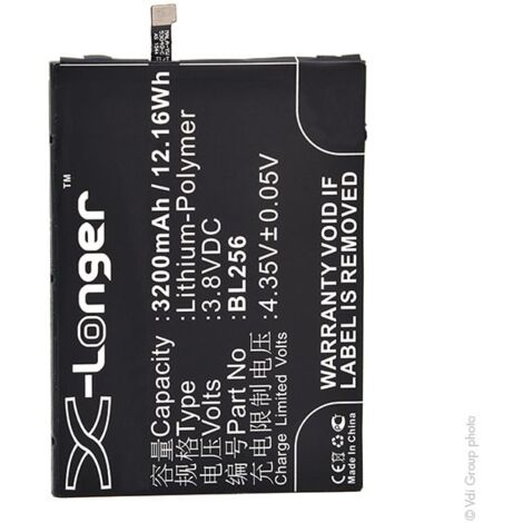 NX - Batterie téléphone, smartphone, GSM pour Lenovo 3.8V 3200mAh - BL256