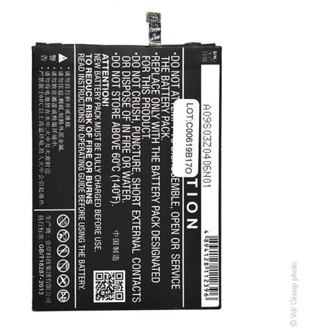 NX - Batterie téléphone, smartphone, GSM pour Lenovo 3.8V 3200mAh - BL256