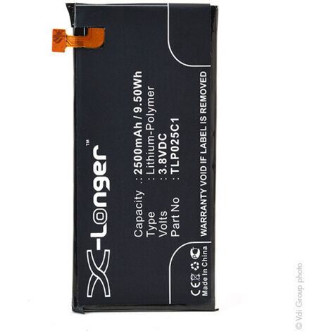 NX - Batterie téléphone, smartphone, GSM pour Alcatel 3.8V 2500mAh - TLP025C1TLP025C2 (1/5)