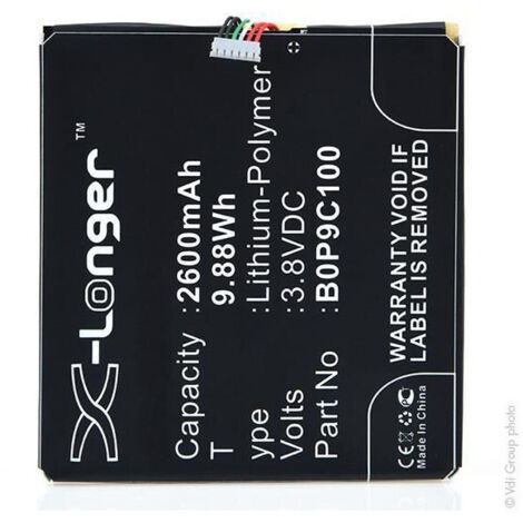 NX - Batterie téléphone, smartphone, GSM pour HTC 3.8V 2600mAh - 35H00220-00M35H00220-0 (1/3)