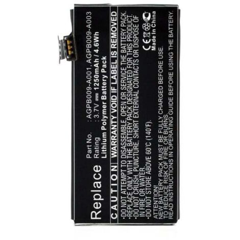 NX - Batterie téléphone, smartphone, GSM pour Sony Ericsson 3.7V 1250mAh - AGPB009-A001 (1/5)