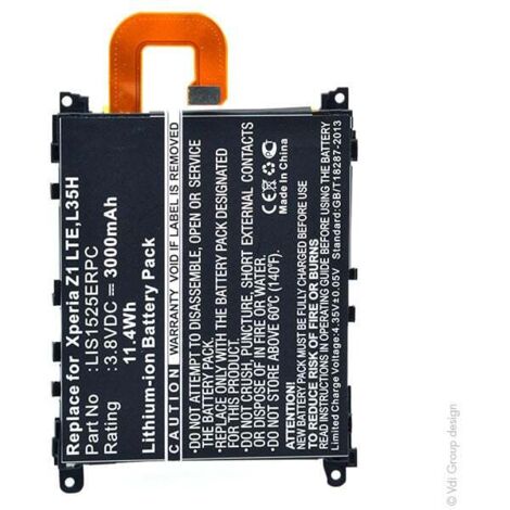 NX - Batterie téléphone, smartphone, GSM pour Sony Ericsson 3.8V 3000mAh - 1588-4170AGP (1/5)