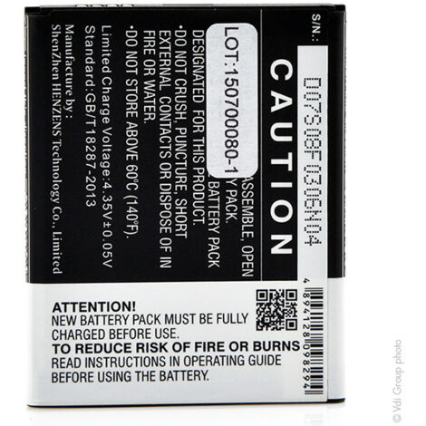 NX - Batterie téléphone, smartphone, GSM pour Acer 3.8V 2000mAh - BAT-A11BAT-A11(1ICP5/