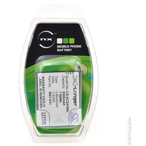 NX - Batterie téléphone, smartphone, GSM pour Acer 3.8V 2000mAh - BAT-A11BAT-A11(1ICP5/