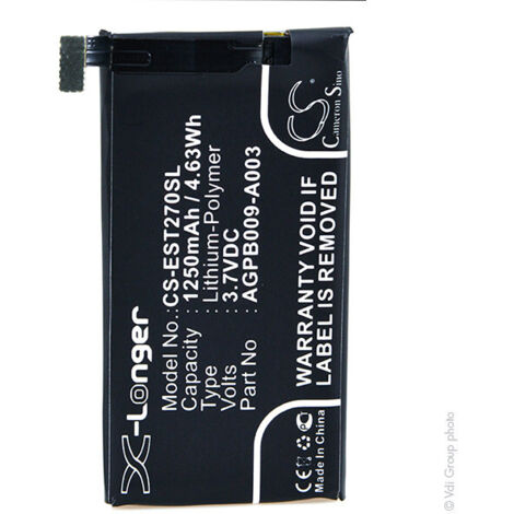 NX - Batterie téléphone, smartphone, GSM pour Sony 3.7V 1250mAh - AGPB009-A0031255-9147 (1/5)