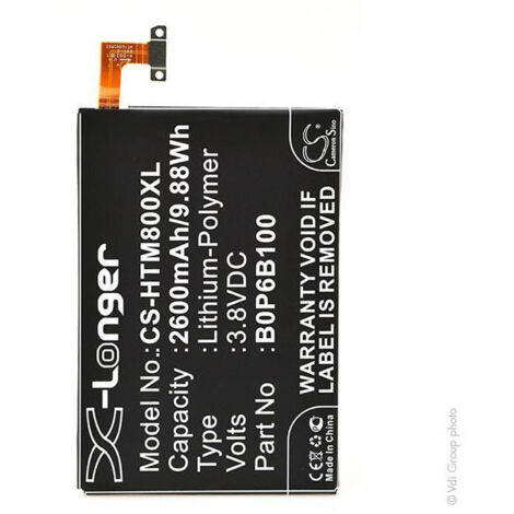 NX - Batterie téléphone, smartphone, GSM pour HTC 3.8V 2600mAh - 35H00214-00M35H00214-0 (1/3)