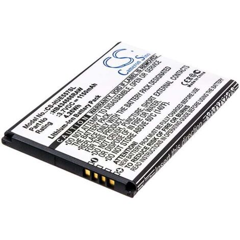 NX - Batterie téléphone, smartphone, GSM pour Huawei 3.7V 1150mAh - HB434666RBCHB434666 (1/5)
