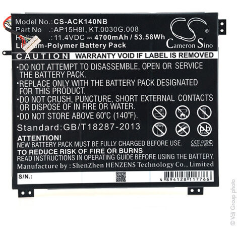 NX - Batterie ordinateur portable 11.4V 4700mAh - AP15H8IKT.0030G.008 (1/5)
