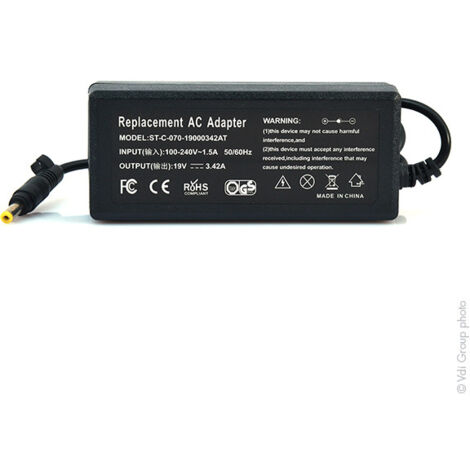 Alimentation Chargeur PC Portable HP / COMPAQ 19V 65W