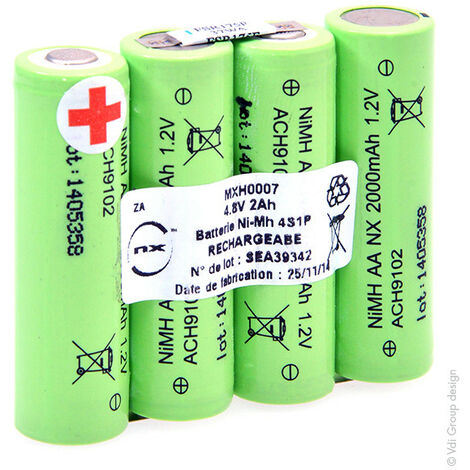 Batterie Nimh 6x AA NX 6S1P ST2 7.2V 2Ah Molex