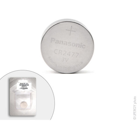 Panasonic - Pile bouton lithium blister CR2477/BN PANASONIC 3V 1Ah (1/4)