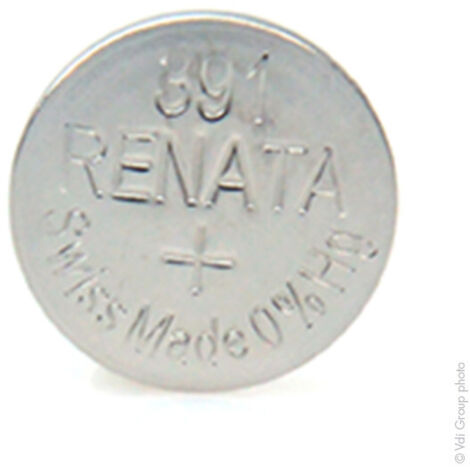Renata / Swatch Group - Pile bouton oxyde argent 391 RENATA 1.55V 50mAh (1/5)