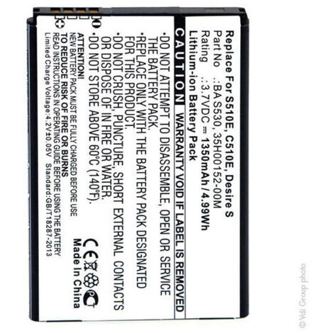 NX - Batterie téléphone, smartphone, GSM 3.7V 1350mAh - 35H00152-00M35H00159-00MBA S530BA S590BAS53 (1/4)