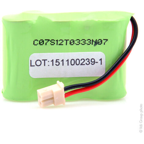 Batterie Ni-MH 600mAh 3.6V pour téléphones AUDIOLINE, PANASONIC, DORO, remplace les modèles