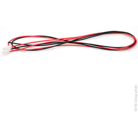NX - Faston 4.8mm femelle + fils (lot de fils rouge + noir) (1/2)