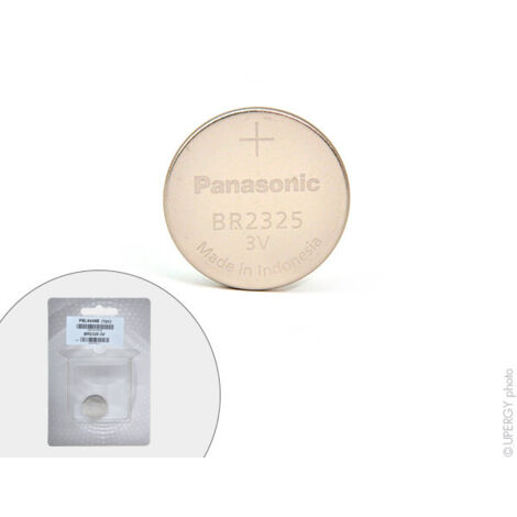 pile bouton - lithium - br2325 - panasonic - 3 volts - 165mah - enix energies pbl6449b (1/4)