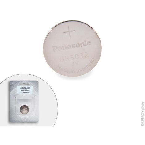 Panasonic - Pile bouton lithium blister BR3032/BN PANASONIC 3V 500mAh (1/5)