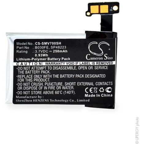 NX - Batterie montre connectée pour Samsung 3.7V 250mAh (1/4)
