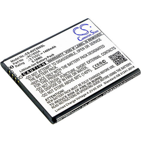 NX - Batterie téléphone, smartphone, GSM pour Archos 3.7V 1400mAh - AC1850A (1/2)