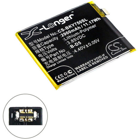 NX - Batterie téléphone, smartphone, GSM pour BBK 3.85V 2900mAh - B-D5 (1/3)
