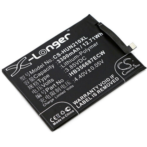 NX - Batterie téléphone, smartphone, GSM pour Huawei 3.85V 3300mAh - HB356687ECW (1/2)