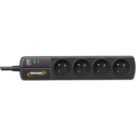 Infosec - Prise parasurtenseur S4 Black Line II (1/10)