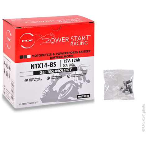NX - Batterie moto Gel YTX9-BS / FTX9-BS / WP9BS 12V 8Ah - 1001Piles  Batteries