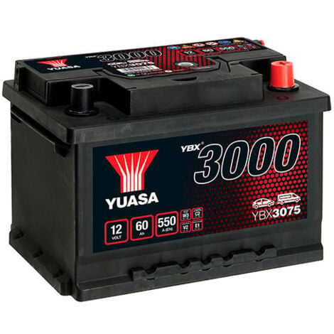 Yuasa - Batterie voiture Yuasa YBX3075 12V 60Ah 550A