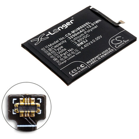 NX - Batterie téléphone, smartphone, GSM pour Xiaomi 3.85V 3250mAh - BM3J (1/3)