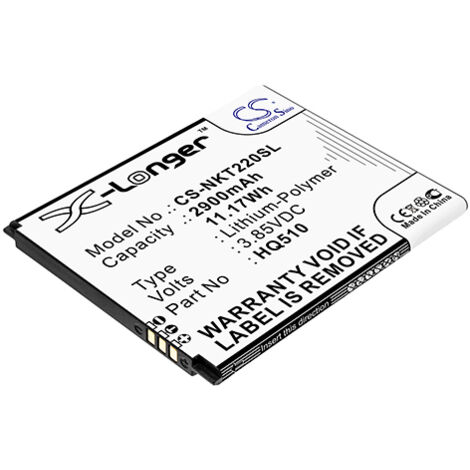NX - Batterie téléphone, smartphone, GSM pour Nokia 3.85V 2900mAh - HQ510 (1/3)