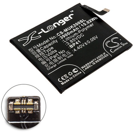 NX - Batterie téléphone, smartphone, GSM pour Redmi 3.85V 3900mAh - BP41 (1/3)